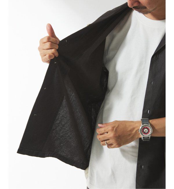 JOURNAL STANDARD relume「ヨーロピアンフラックス ガーメントダイ オープンカラーシャツ」|シャツ・ブラウス|