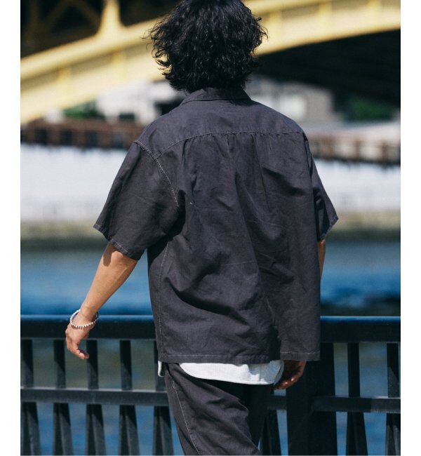 JOURNAL STANDARD relume「ヨーロピアンフラックス ガーメントダイ オープンカラーシャツ」|シャツ・ブラウス|
