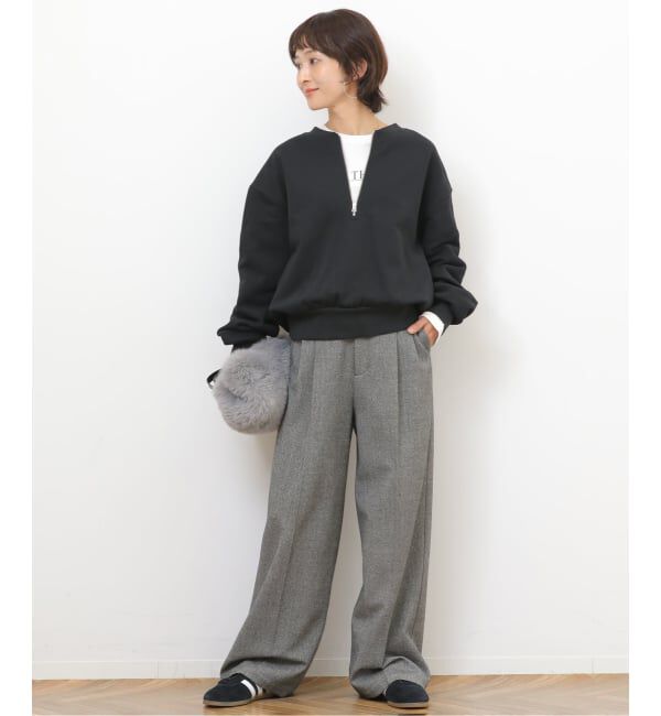 JOURNAL STANDARD relume「《WEB限定》ハーフジップノーカラースウェット」|スウェット・ジャージ|