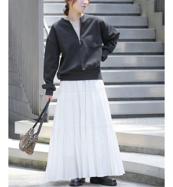 JOURNAL STANDARD relume「《WEB限定》ハーフジップノーカラースウェット」|スウェット・ジャージ|