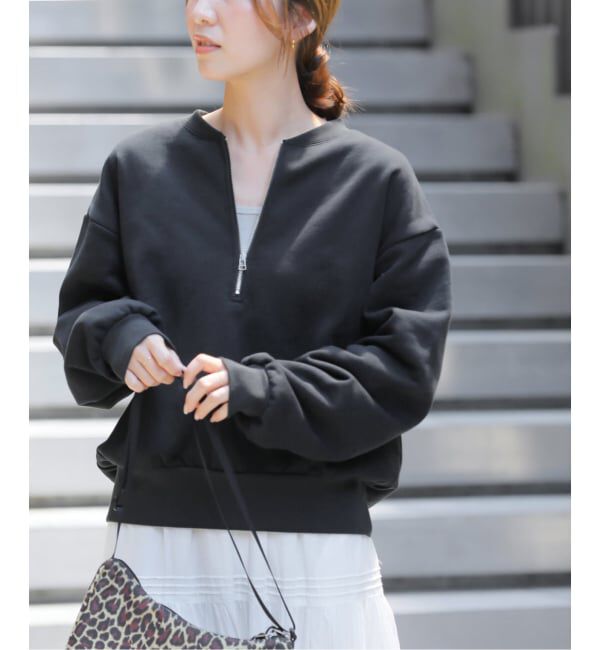 JOURNAL STANDARD relume「《WEB限定》ハーフジップノーカラースウェット」|スウェット・ジャージ|