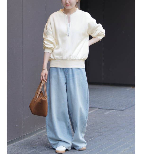 JOURNAL STANDARD relume「《WEB限定》ハーフジップノーカラースウェット」|スウェット・ジャージ|