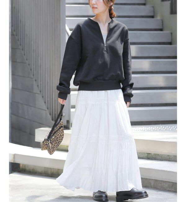 JOURNAL STANDARD relume「《WEB限定》ハーフジップノーカラースウェット」|スウェット・ジャージ|