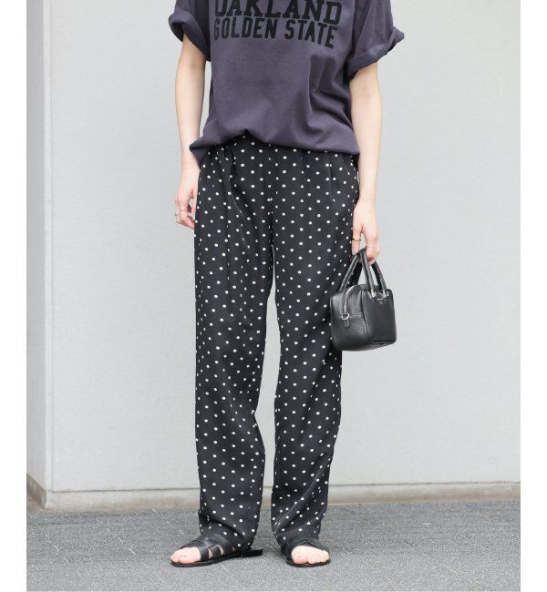 JOURNAL STANDARD relume「《WEB限定追加》ランダムドットイージータックパンツ」|その他|ブラック