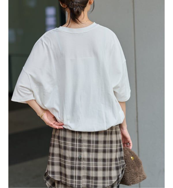 JOURNAL STANDARD relume「《追加3》ギャザーヘムショートスリーブTシャツ」|Tシャツ・カットソー|