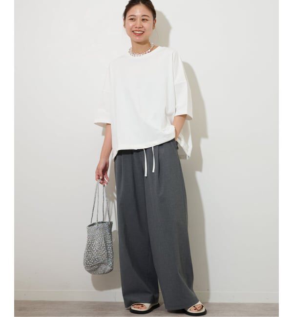 JOURNAL STANDARD relume「《追加4》ギャザーヘムショートスリーブTシャツ」|Tシャツ・カットソー|