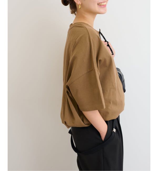 JOURNAL STANDARD relume「《追加4》ギャザーヘムショートスリーブTシャツ」|Tシャツ・カットソー|