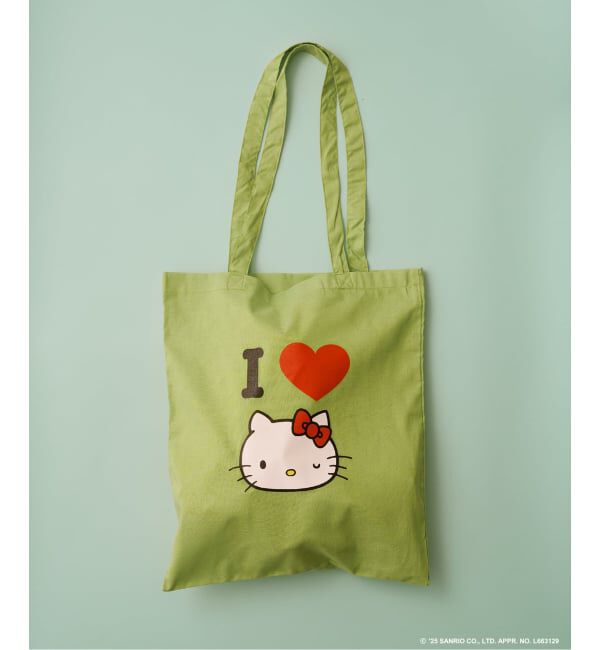 JOURNAL STANDARD relume「HELLO KITTY / ハローキティ プリント トートバッグ」|トートバッグ|グリーン D