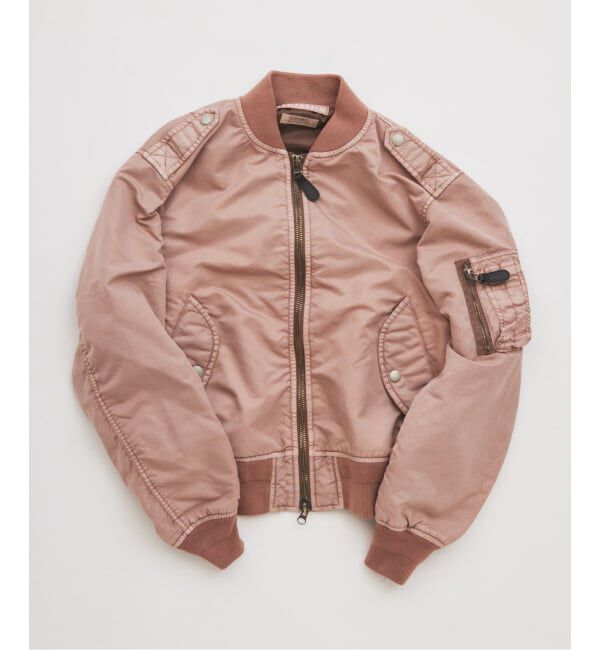 JOURNAL STANDARD relume「ガーメントダイ L-2B フライトジャケット」|ミリタリージャケット|ピンク