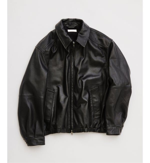 JOURNAL STANDARD relume「ラムレザー ジップジャケット」|ライダースジャケット|ブラック