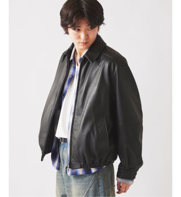 JOURNAL STANDARD relume「ラムレザー ジップジャケット」|ライダースジャケット|