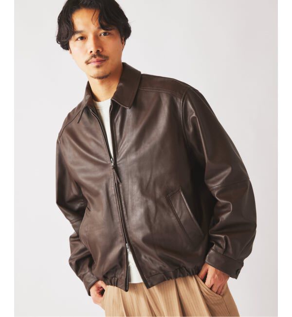 JOURNAL STANDARD relume「ラムレザー ジップジャケット」|ライダースジャケット|