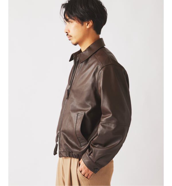 JOURNAL STANDARD relume「ラムレザー ジップジャケット」|ライダースジャケット|