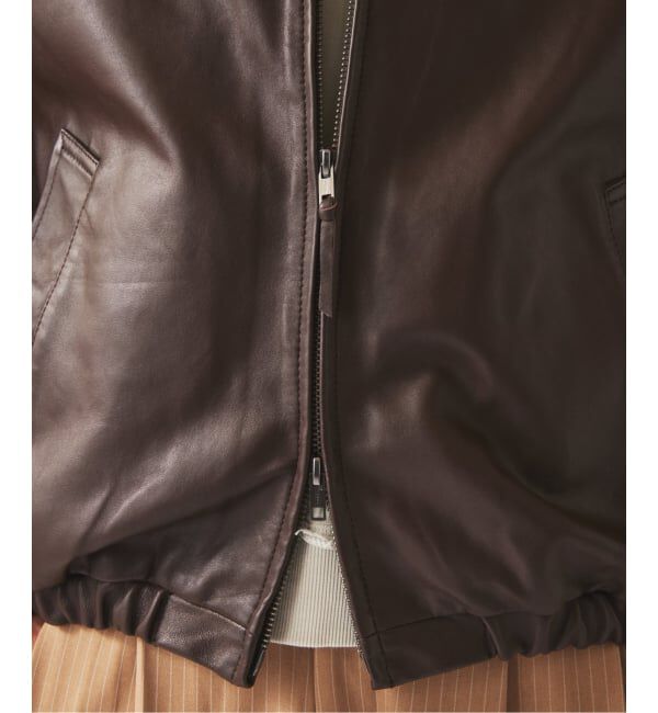 JOURNAL STANDARD relume「ラムレザー ジップジャケット」|ライダースジャケット|