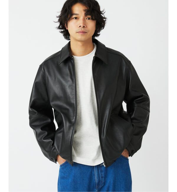 JOURNAL STANDARD relume「ラムレザー ジップジャケット」|ライダースジャケット|
