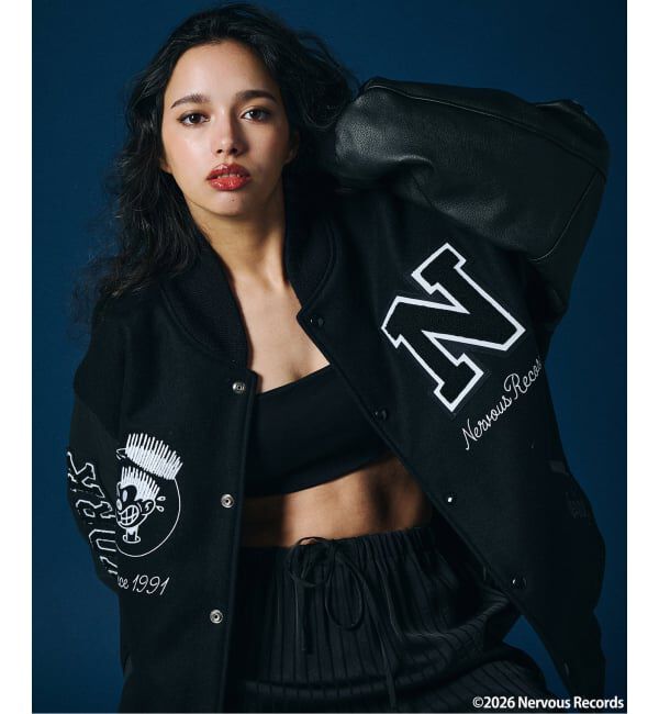 JOURNAL STANDARD「Nervous Records / ナーヴァス・レコーズ &times; JOURNAL STANDARD ジャケット」|ブルゾン・スタジャン|