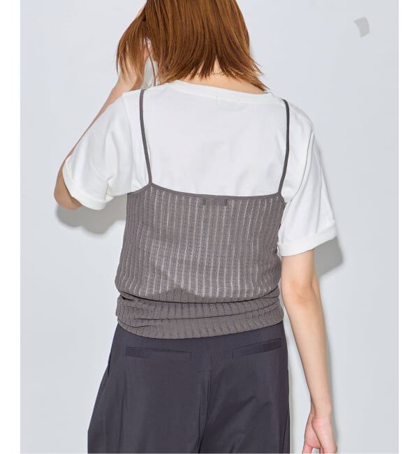 journal standard L'essage「《予約》LACYジャガードニットキャミソール」|キャミソール|