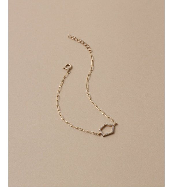 Lilas by Spick&Span「ペンタゴンダイヤブレスレット K10」|ブレスレット・バングル|