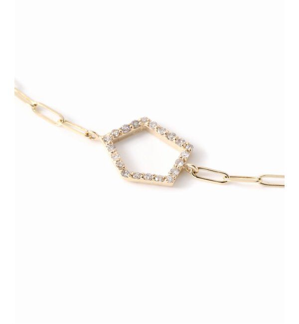 Lilas by Spick&Span「ペンタゴンダイヤブレスレット K10」|ブレスレット・バングル|