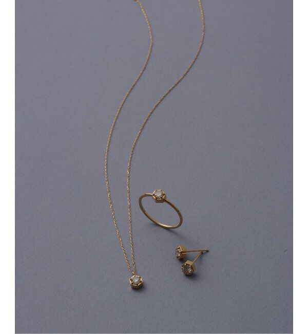 Lilas by Spick&Span「0.18ct六角ダイヤピアス K18（両耳）」|ピアス|