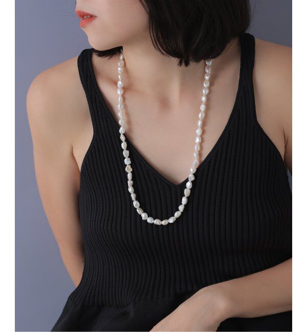 Lilas by Spick&Span「バロックパール65cmネックレス SV」|ネックレス|