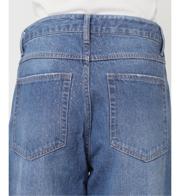 U by SPICK&SPAN「グリッタールーズバギーデニム」|デニム|