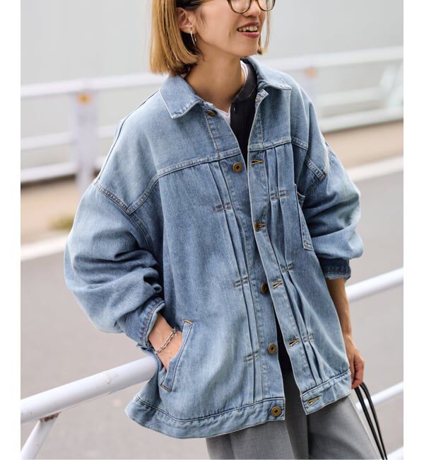 FRAMeWORK「≪追加≫エクストララージデニムジャケット」|デニムジャケット|ブルー A