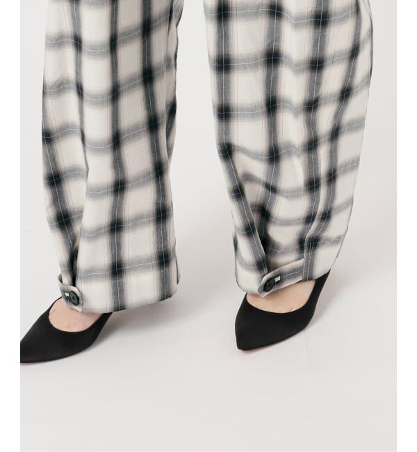 Glyph「《一部店舗+WEB限定》Glyph Ombre Check Jumpsuit」|オールインワン|