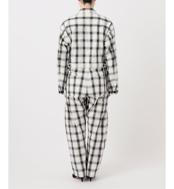 Glyph「《一部店舗+WEB限定》Glyph Ombre Check Jumpsuit」|オールインワン|