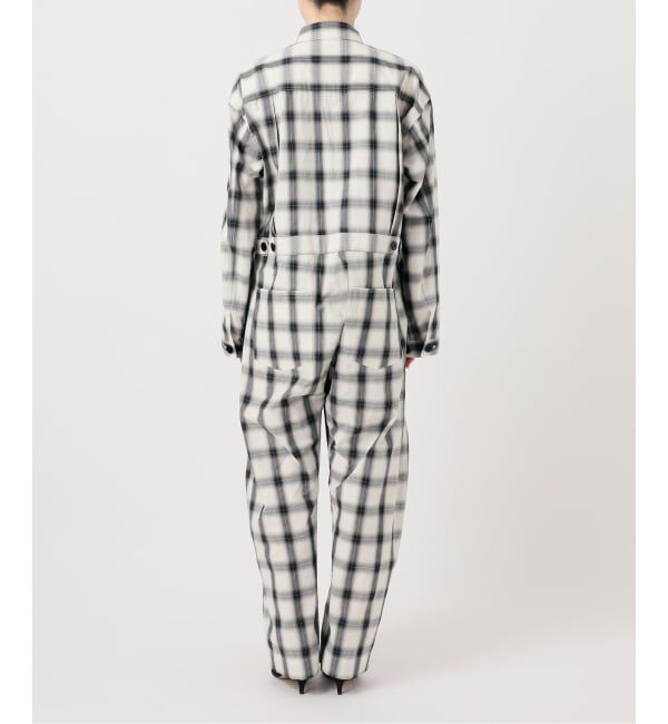 Glyph「《一部店舗+WEB限定》Glyph Ombre Check Jumpsuit」|オールインワン|