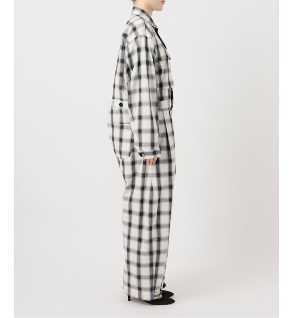 Glyph「《一部店舗+WEB限定》Glyph Ombre Check Jumpsuit」|オールインワン|