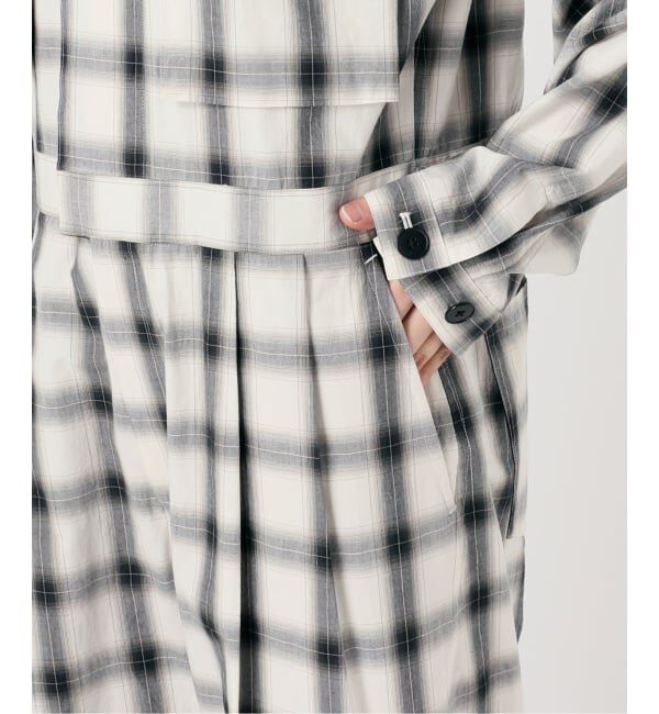 Glyph「《一部店舗+WEB限定》Glyph Ombre Check Jumpsuit」|オールインワン|