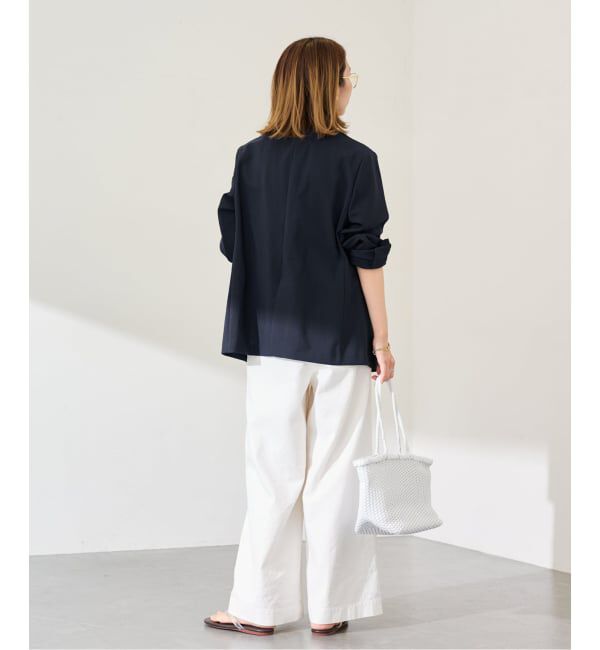 FRAMeWORK「撥水強撚PEダブルジャケット」|テーラードジャケット|