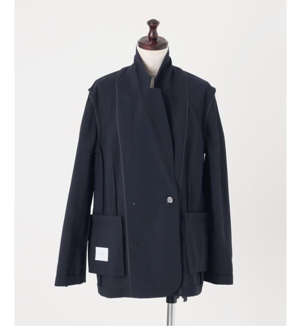 FRAMeWORK「撥水強撚PEダブルジャケット」|テーラードジャケット|