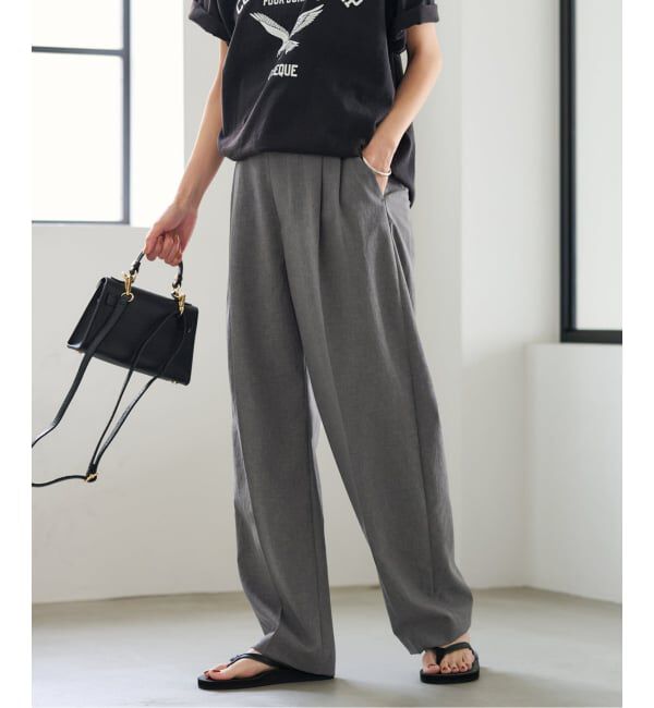 FRAMeWORK「≪追加≫撥水強撚PEバレルパンツ」|スラックス|