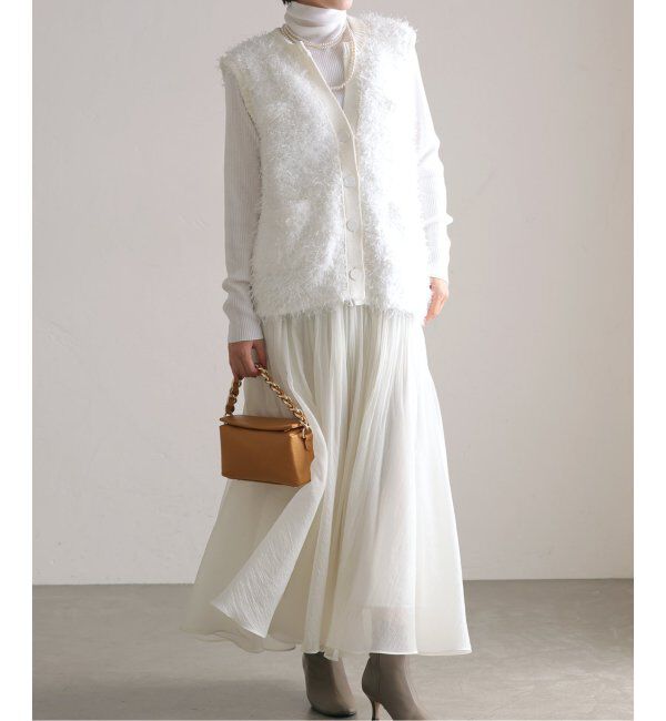  「フェザーベスト」|ベスト・ジレ|ホワイト