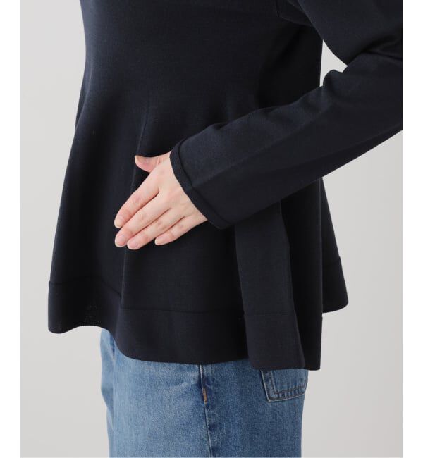  「【洗える】ペプラムニット」|ニット・セーター|