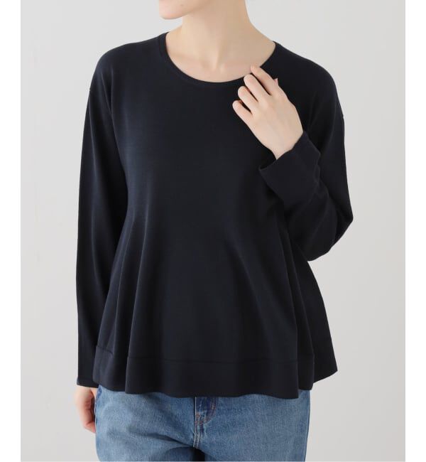  「【洗える】ペプラムニット」|ニット・セーター|