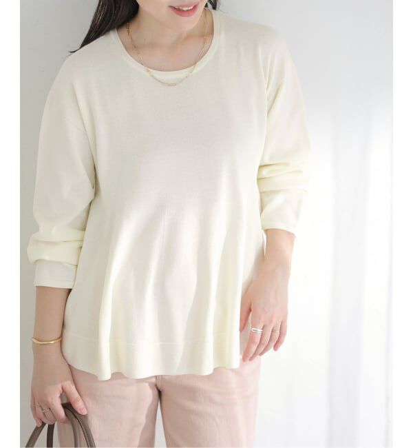  「【洗える】ペプラムニット」|ニット・セーター|