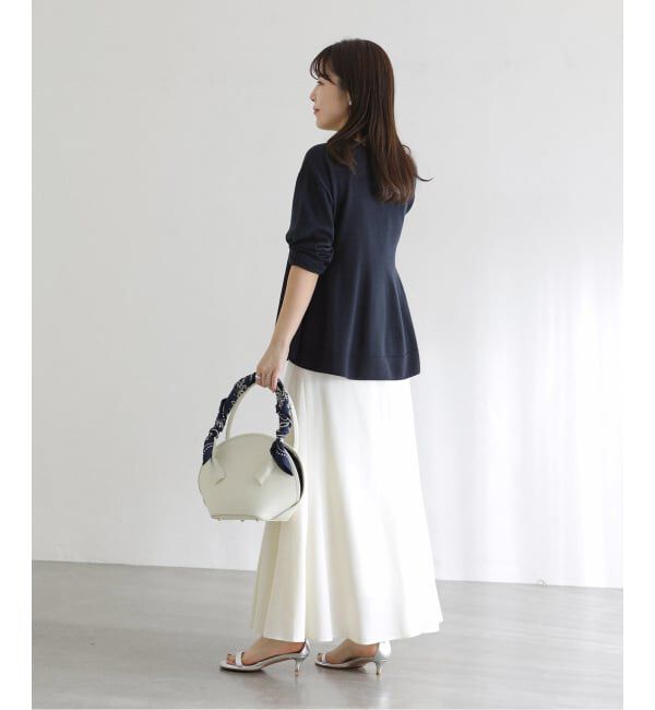  「【洗える】ペプラムニット」|ニット・セーター|