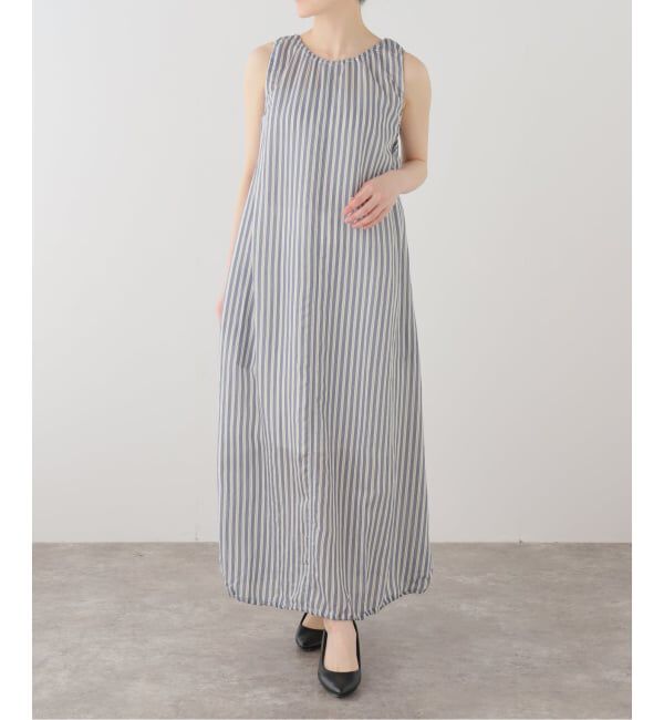  「【洗える】Munich/ミューニック　ストライプノースリワンピース」|ワンピース|