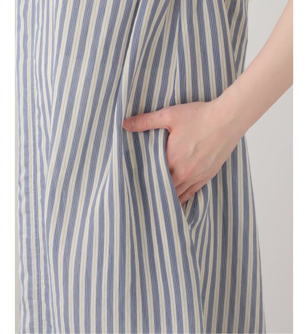  「【洗える】Munich/ミューニック　ストライプノースリワンピース」|ワンピース|