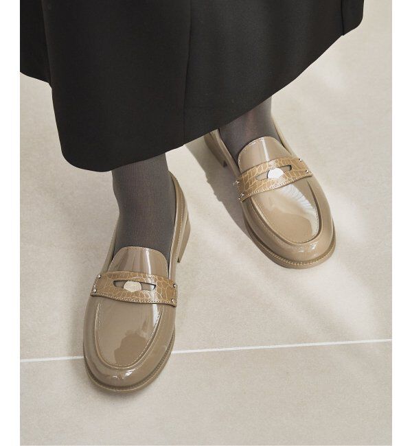  「TEMPERATE/テンパレイト COLLON LOAFER」|ローファー|グレーA