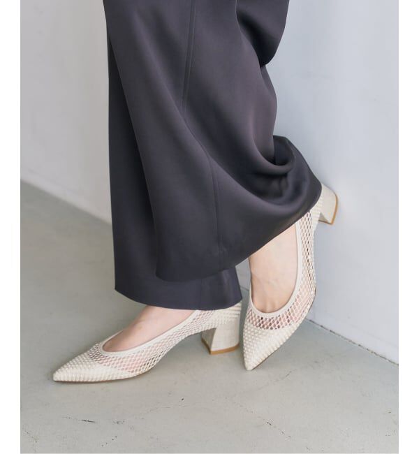  「《追加》4.5cmポインテッドネットパンプス」|パンプス|