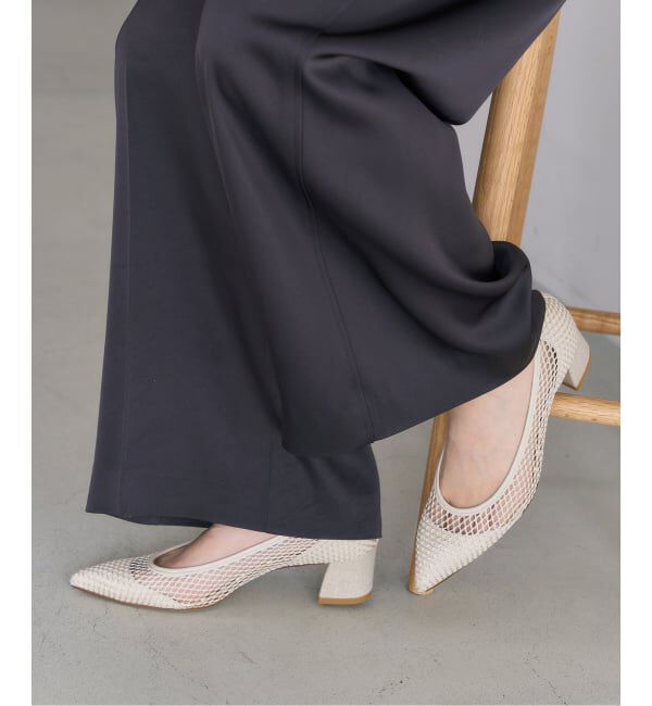  「《追加》4.5cmポインテッドネットパンプス」|パンプス|