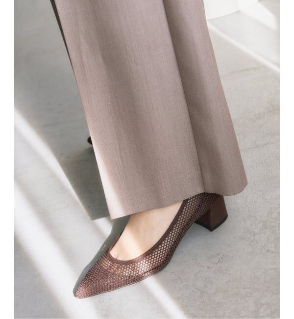  「《追加》4.5cmポインテッドネットパンプス」|パンプス|