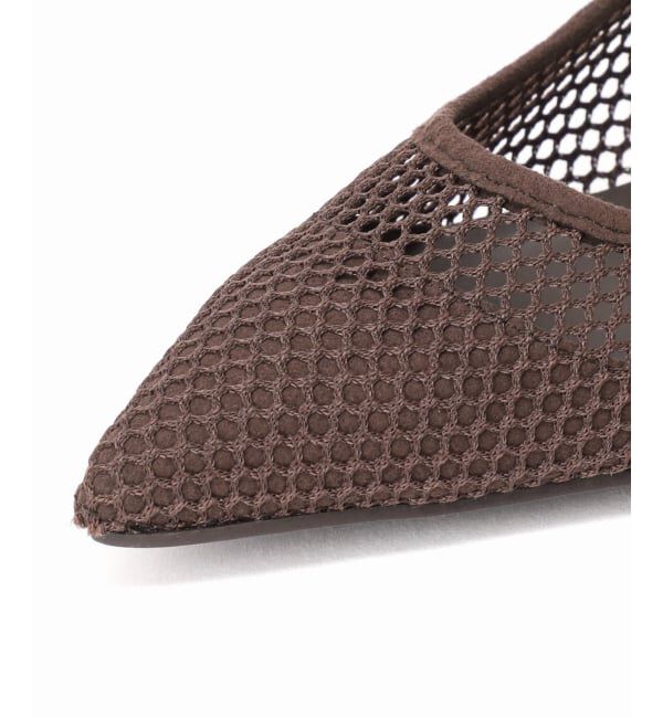  「《追加》4.5cmポインテッドネットパンプス」|パンプス|