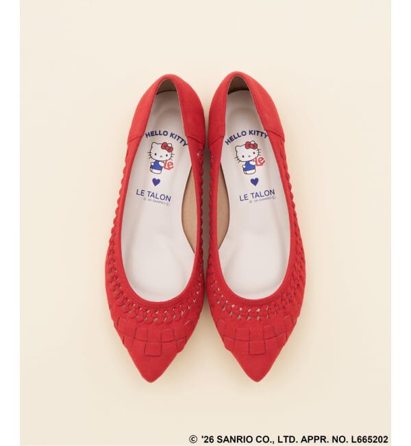  「Sanrio characters&times;LE TALON ポインテッドサシメッシュフラット」|その他|レッド