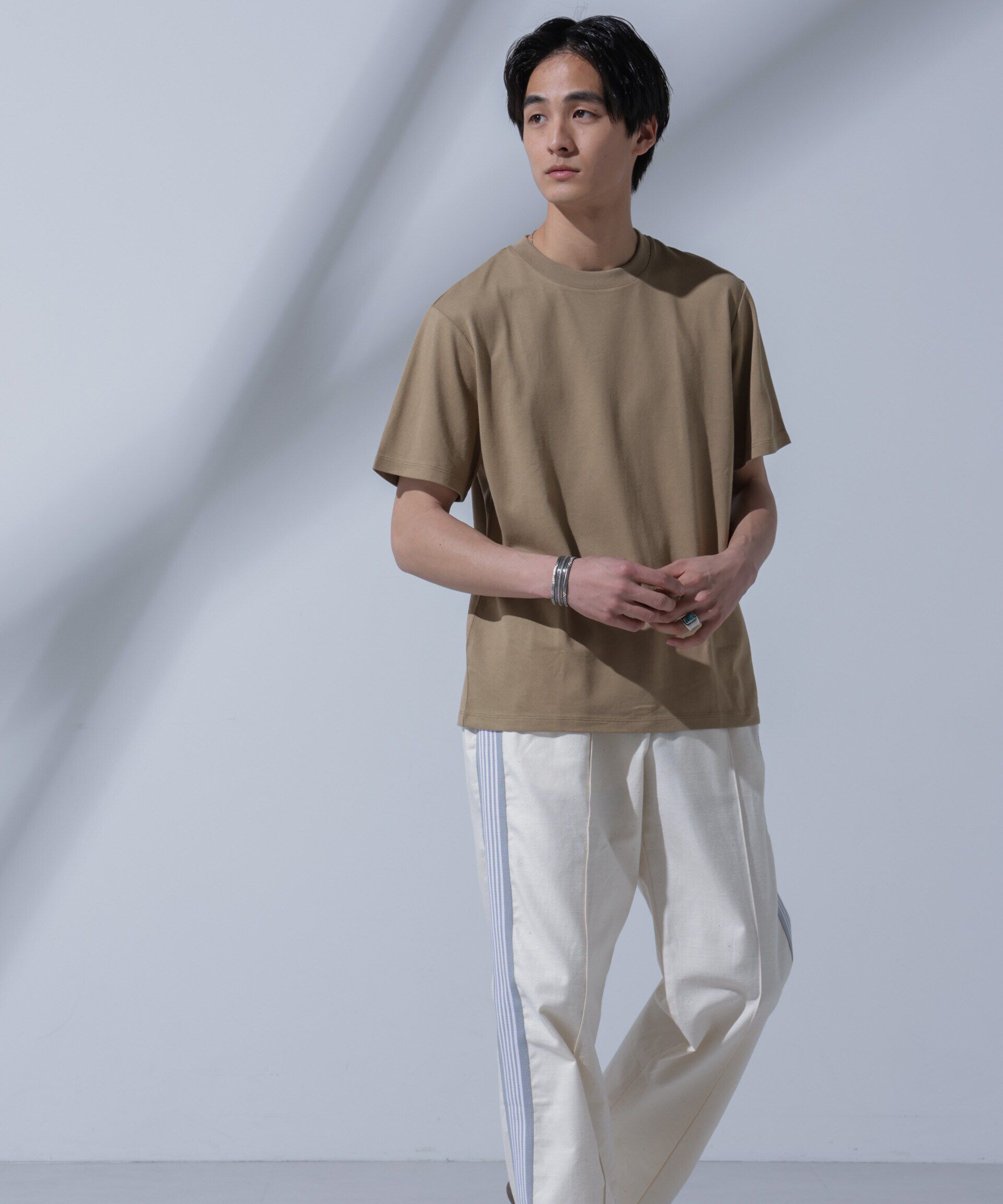 nano･universe「Anti Soaked(R)汗染み防止 クルーネックTシャツ」|Tシャツ・カットソー|