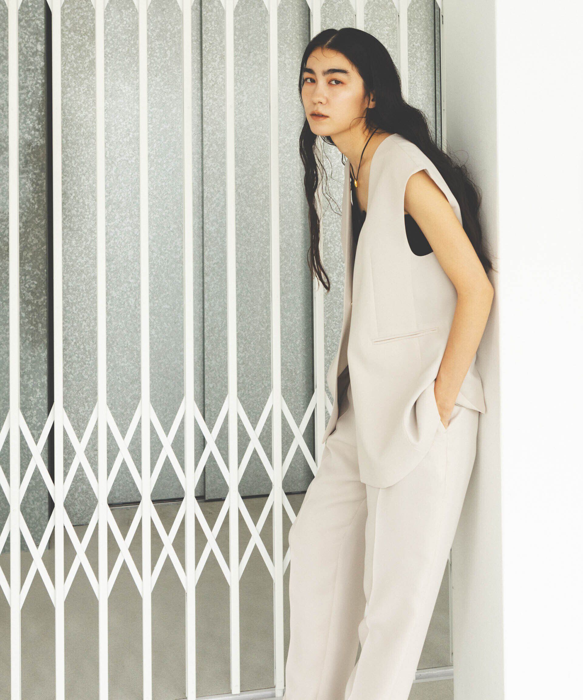 nano･universe「イージーケアダブルクロス ジレ(セットアップ可)」|テーラードジャケット|